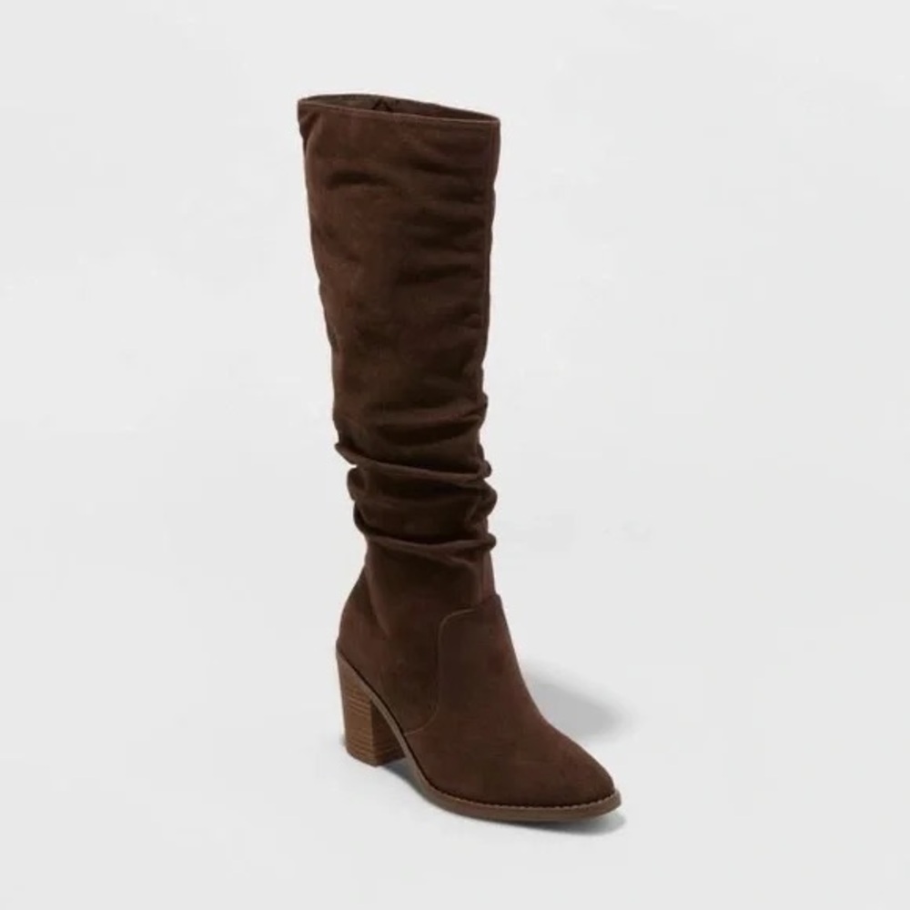 Brown Suede “Junie” Tall Boots